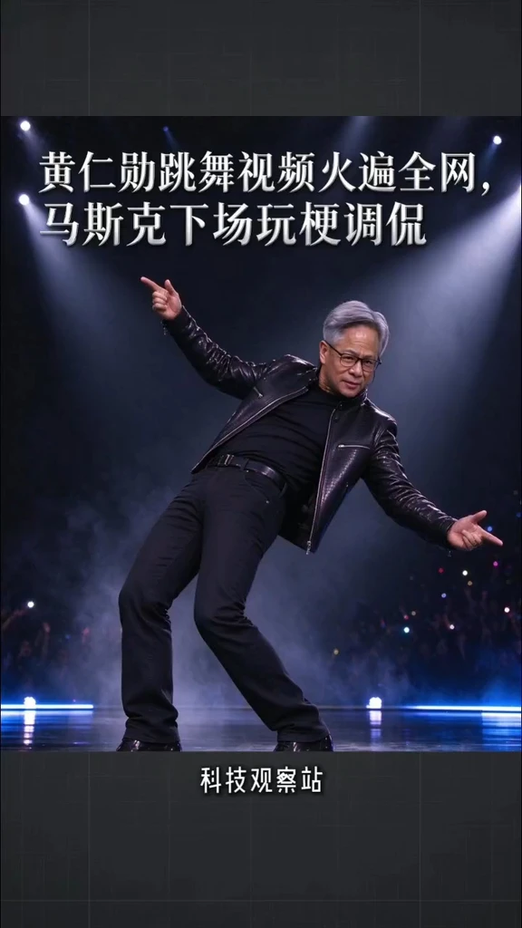 黄仁勋跳舞视频火遍全网，下个就是马斯克