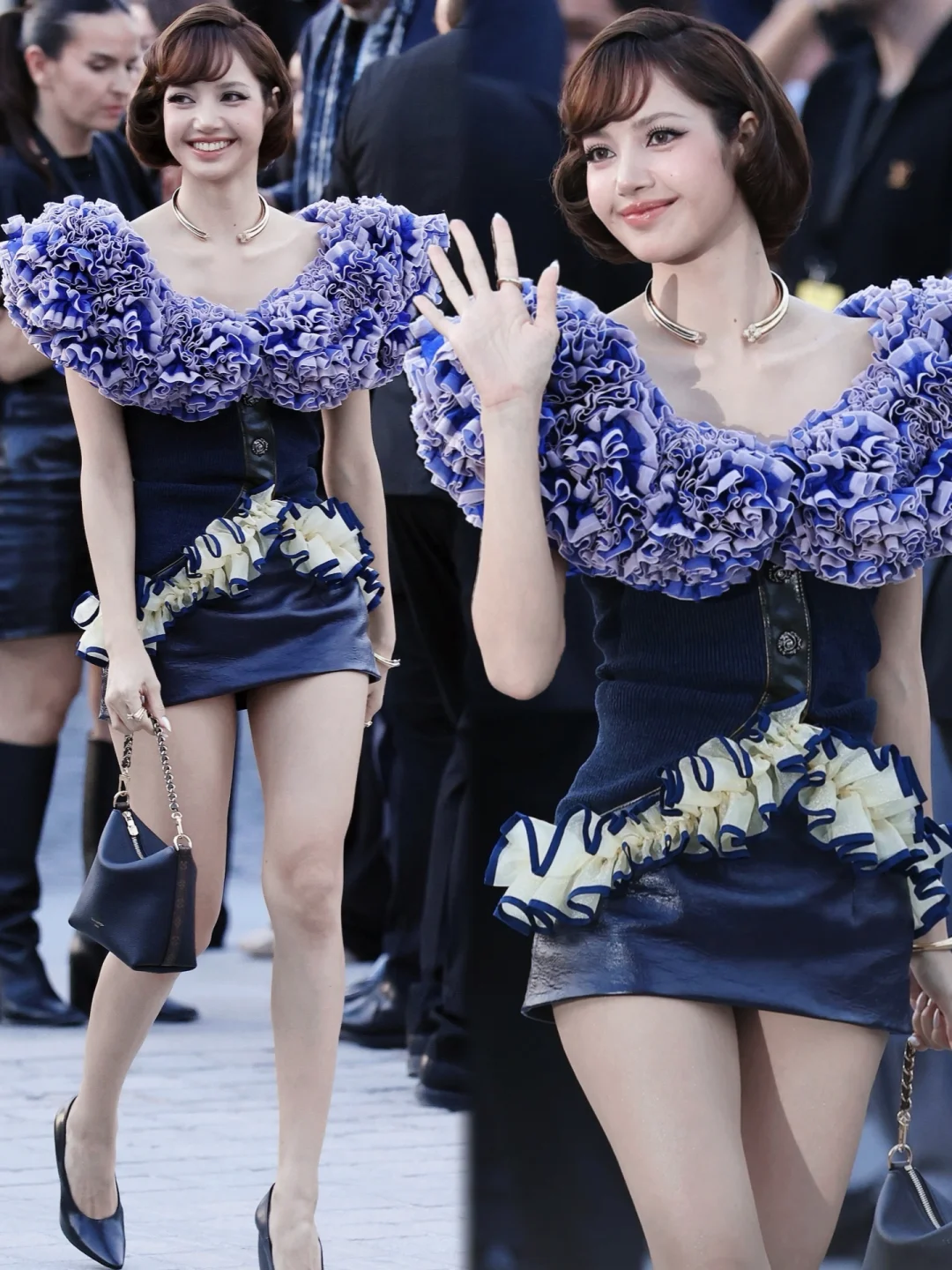 穿LV的Lisa！这身算本场大秀最佳着装吗⁉️