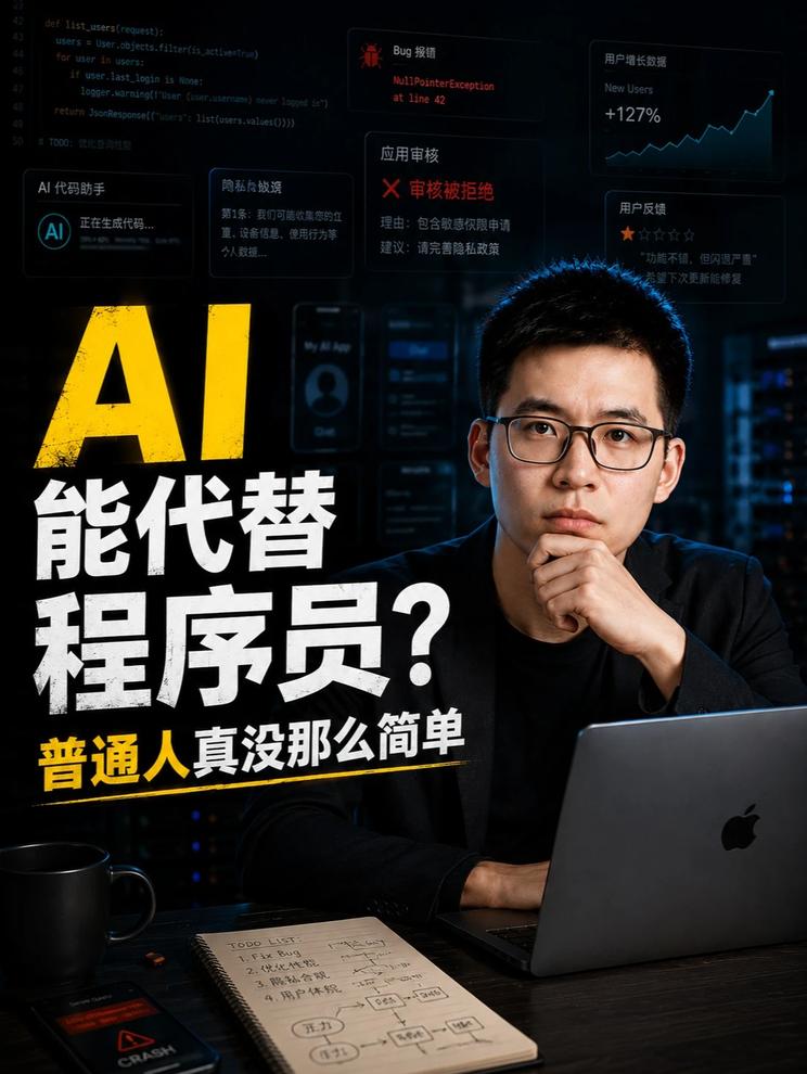 AI能取代程序员编程，但普通人用AI当程序员，真没那么简单
