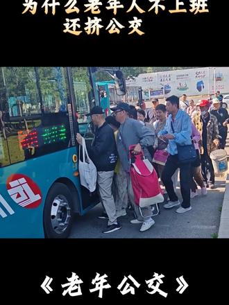 老年人为什么每天都要挤公交？