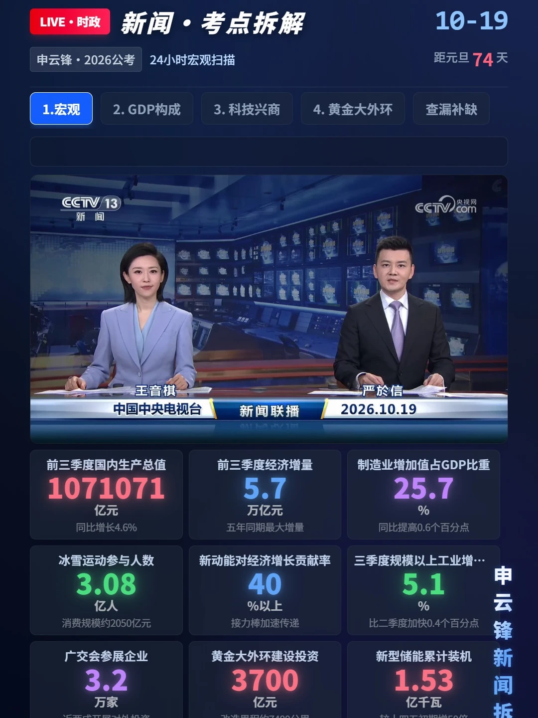 《新闻联播·大国治理深度精读》(10.19)