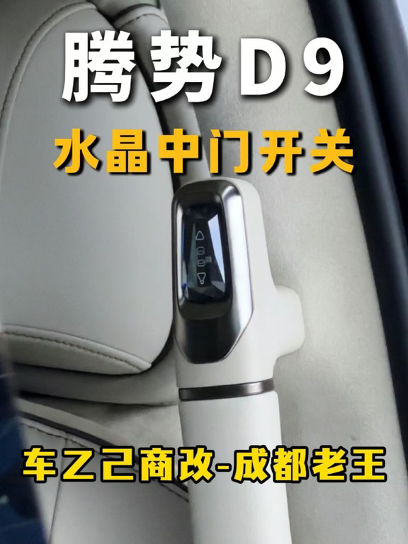 腾势D9水晶中门开关