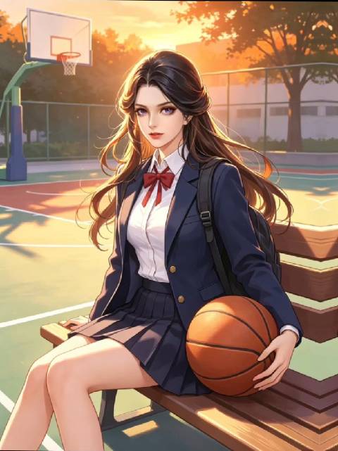 #王者英雄开学变装##王者高校迎新季##我在学校很想农#露娜的脸太权威了～穿上校服的露娜又酷又飒主打