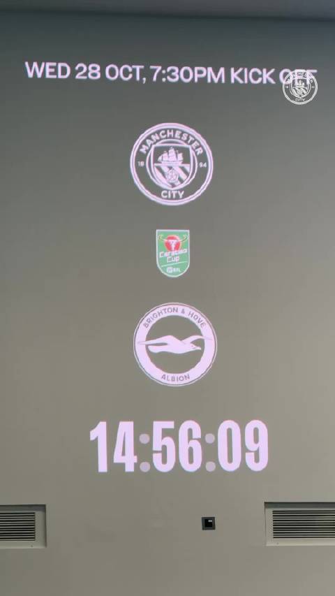 【曼城vs布莱顿前瞻】北京时间明天凌晨，联赛杯第四轮曼城将在主场迎战布莱顿