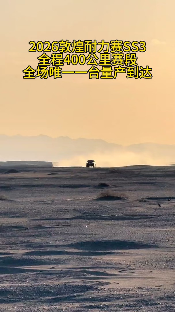 敦煌耐力赛一枝独秀，400公里赛段全场唯一一台量产车！ #越野车 #一枝独秀 #坦克700 #长城汽