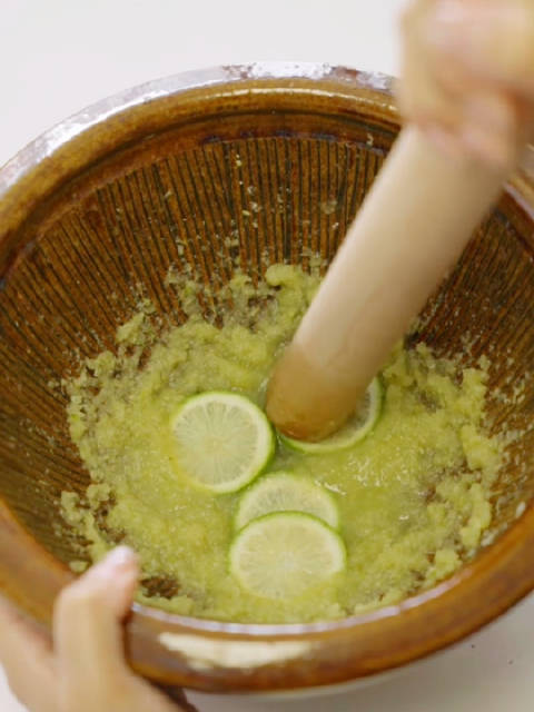青苹果青提擂茶！