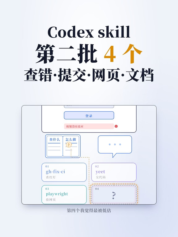 你的 Codex，再加 4 个官方 skill