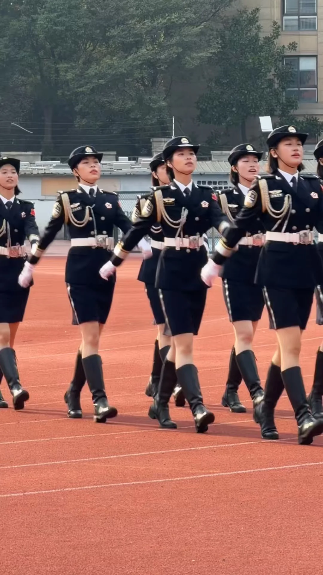大学生国旗护卫队展示赛 广东司法警校的同