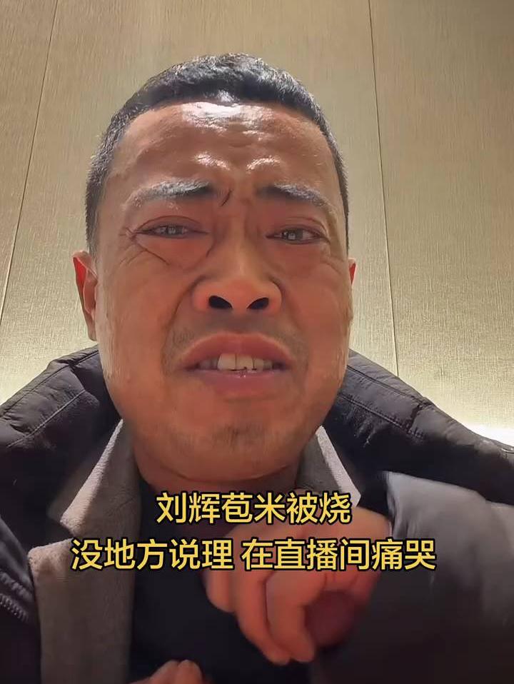 刘辉被烧没地方说理，直播间痛哭！