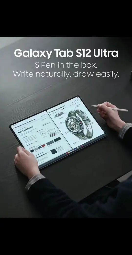 放下你的笔盒，包装盒内的 SPen 能完成所有功能。Galaxy Tab S12 Ultra，用一支