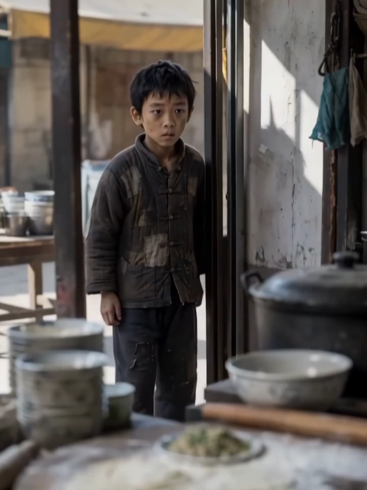少年饿晕摊前，摊主倾囊相助，他中状元后报恩