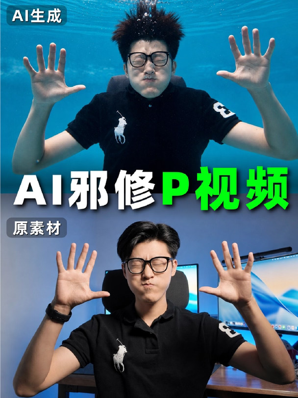 AI邪修玩法❗️实拍素材一键换衣换场景✨
