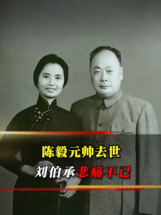 1972 年陈毅病逝，失明的刘伯承摸着遗体哭喊：我离不开你