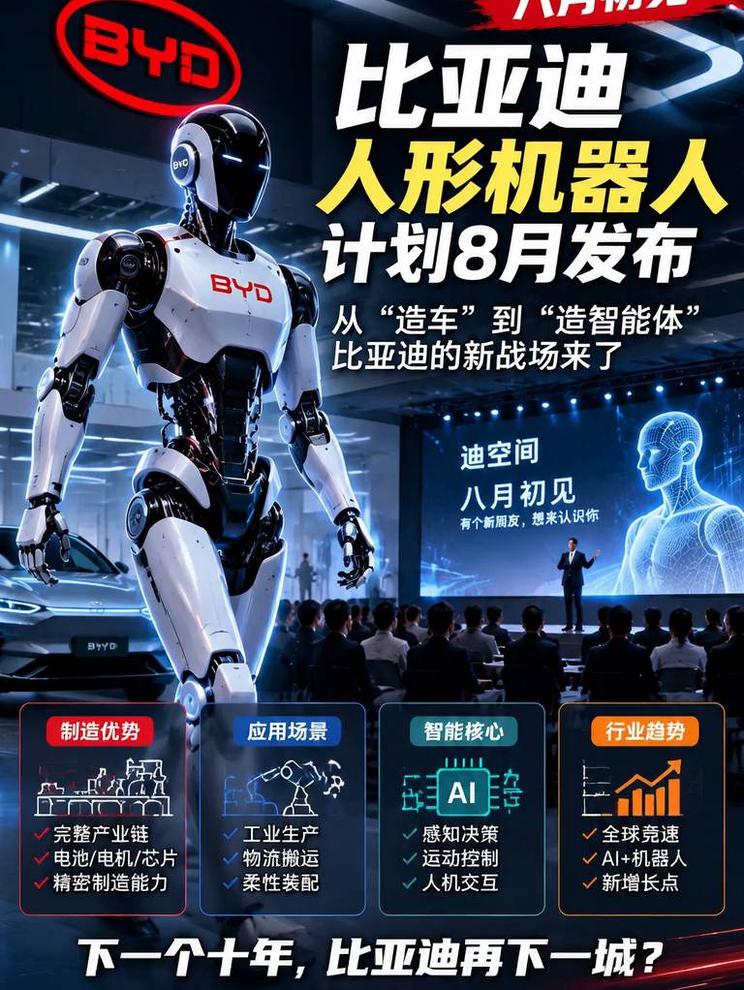 8月发布人形机器人计划，引领智能制造新潮流！