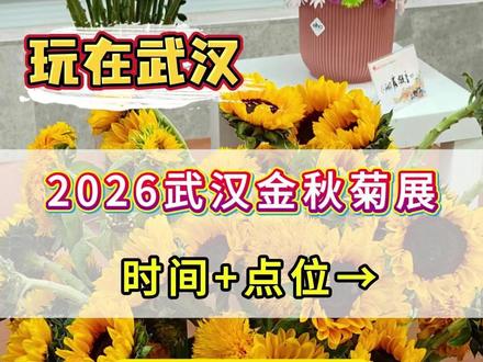 2026武汉金秋菊展时间定了！就在本月底！全城20个展区点位