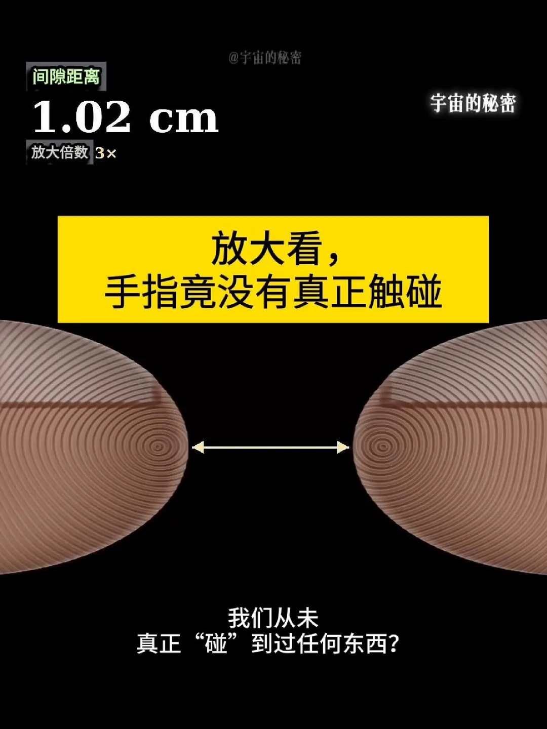显微镜放大看！我们实际从未真正触碰