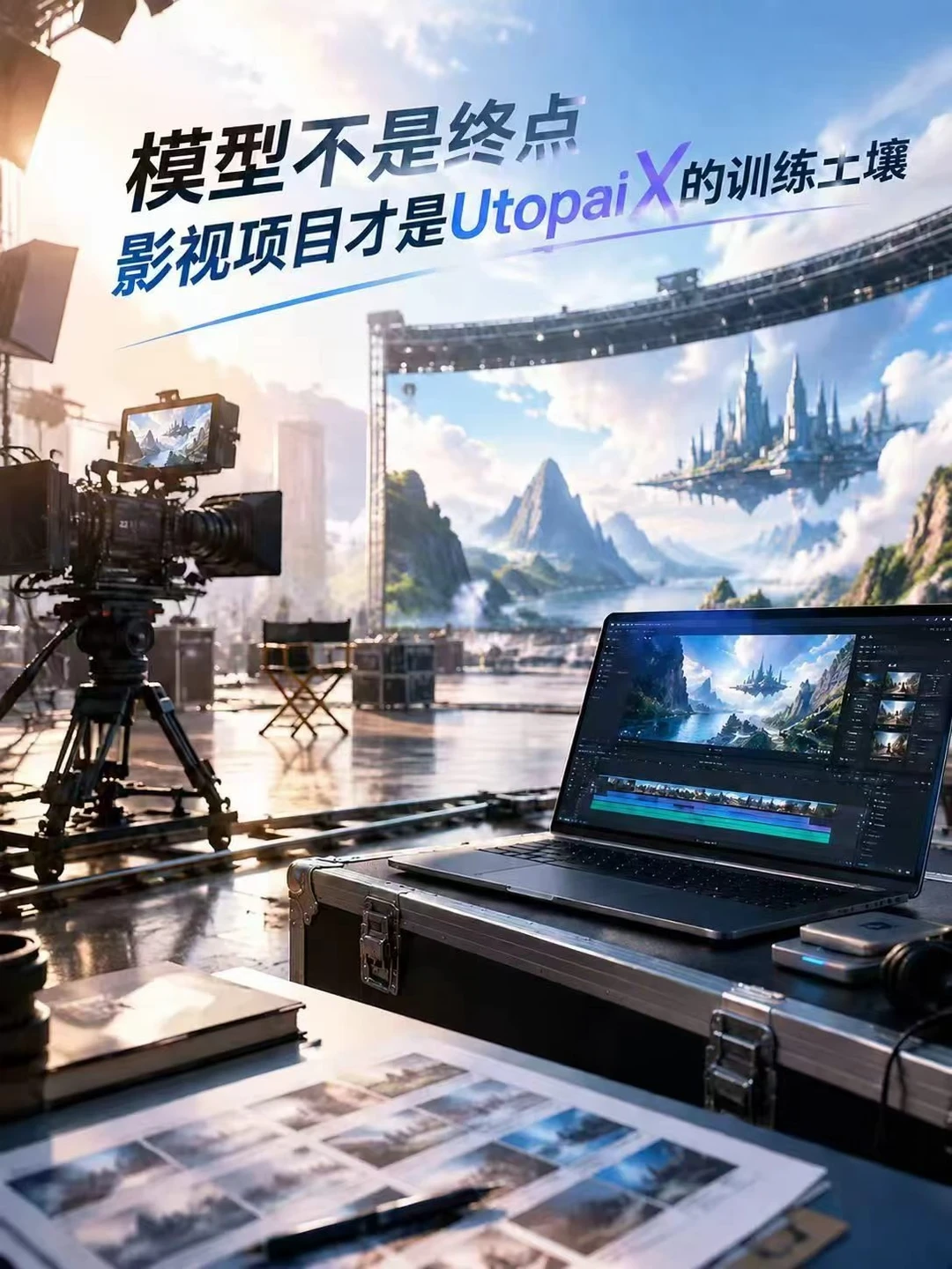 模型不是终点，影视项目才是Utopai X的训练土壤 #UtopaiStudios  #Utopai