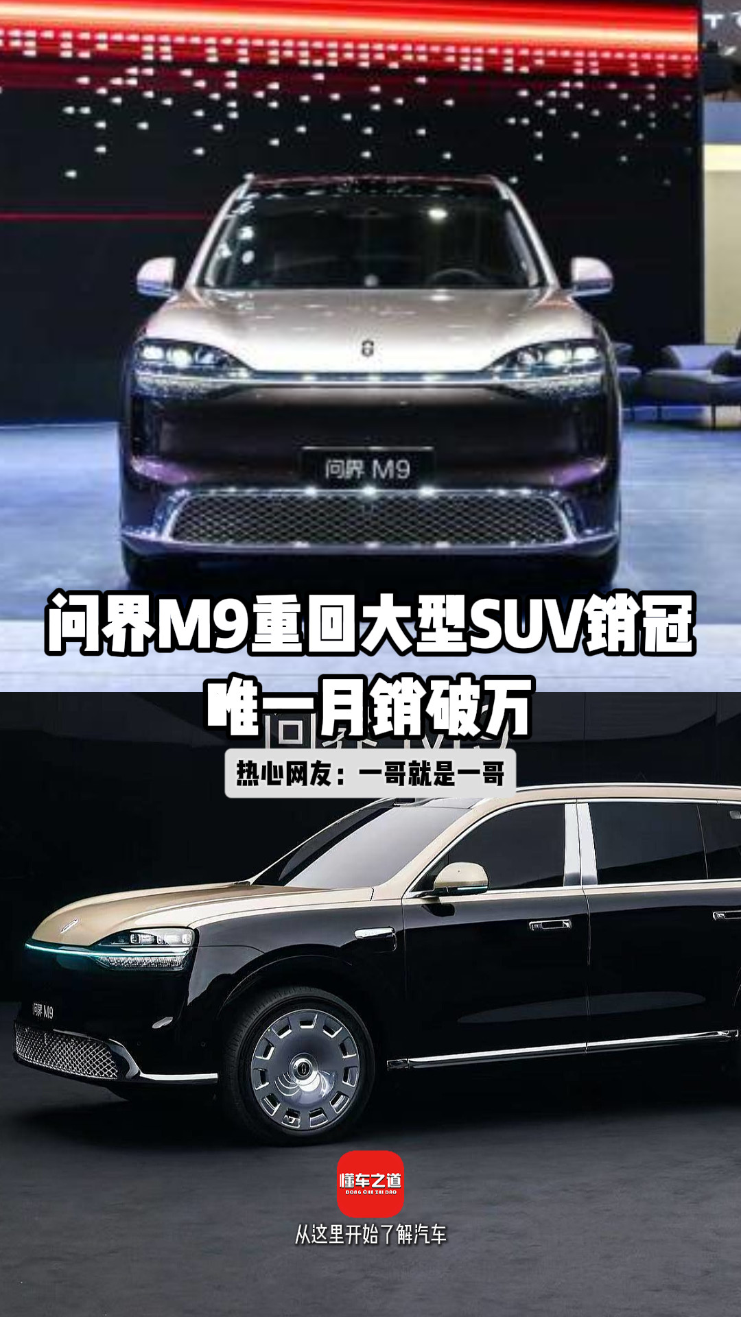 问界M9重回大型SUV销冠，唯一月销破万
