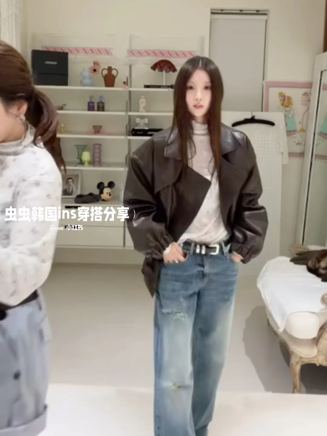 谁懂啊！这件皮衣真的好韩！