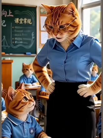 小橘猫课堂搞笑