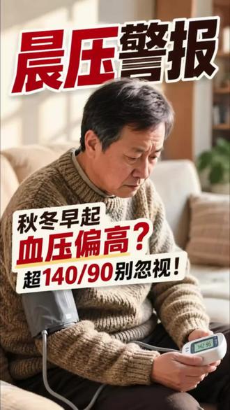 涨健识｜秋冬早起血压高  千万别忽视 #AI#健康科普