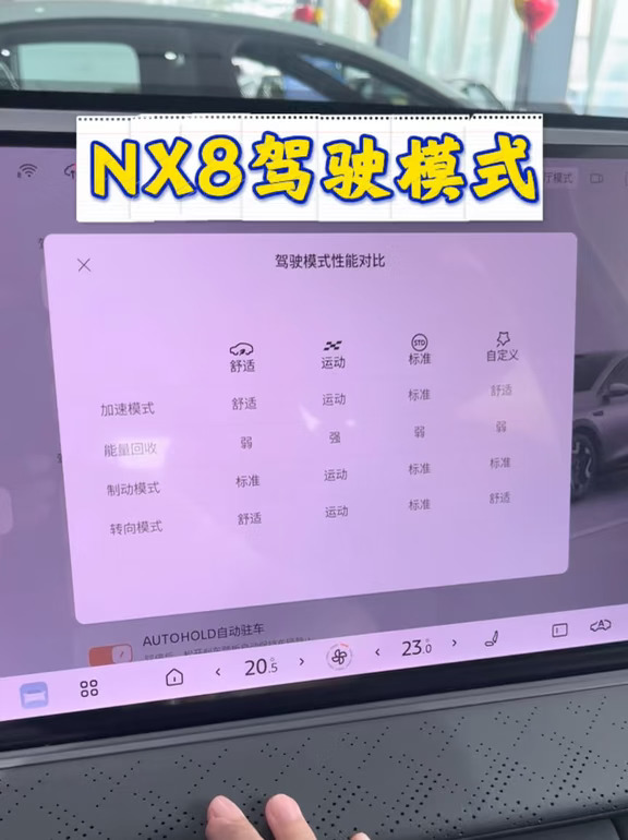 你的NX8驾驶模式都设置好了吗？