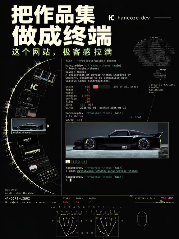 把个人网站做成terminal编辑器但更酷炫一点