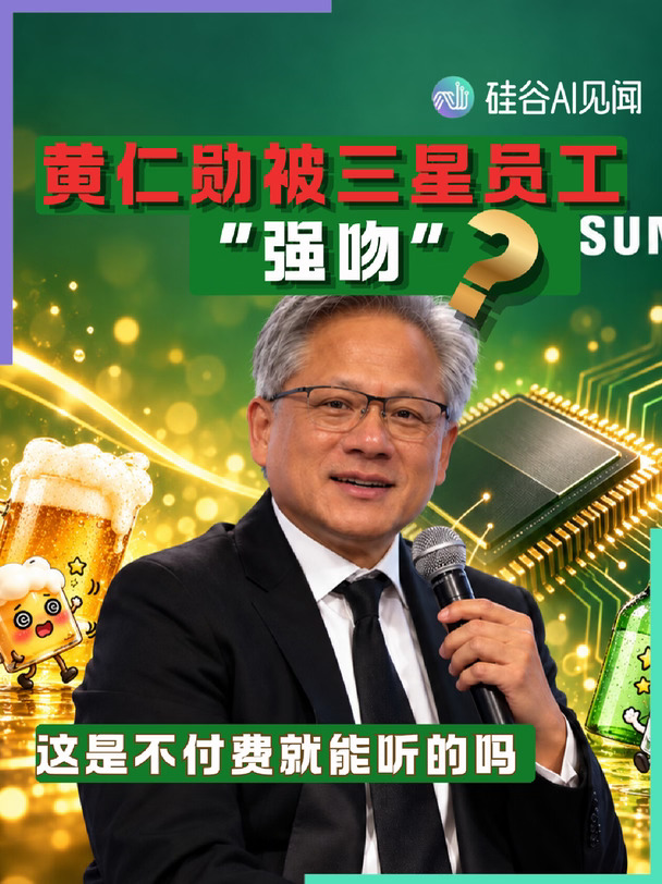 黄仁勋被三星员工“强吻”？