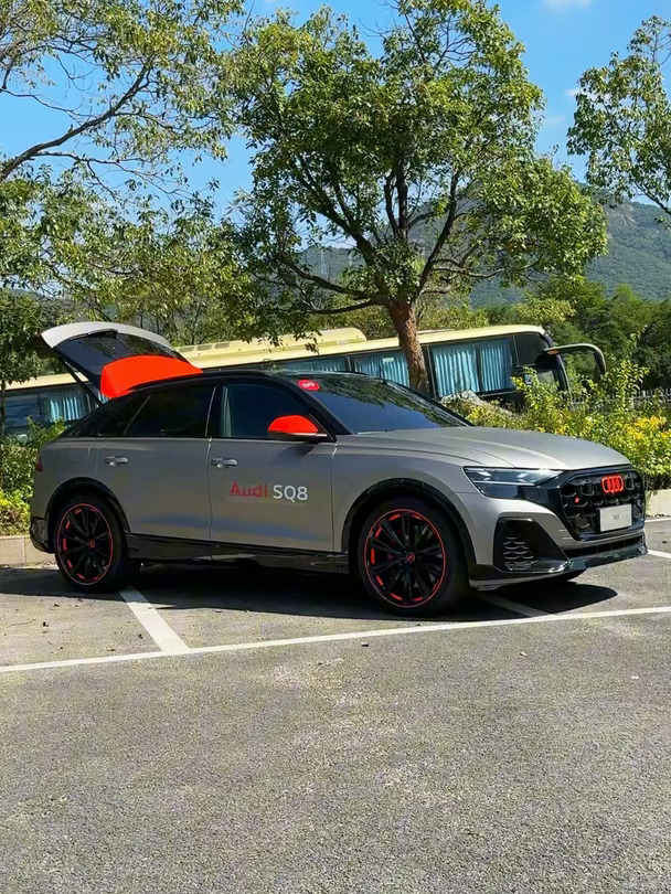 奥迪SQ8，F1定制版，专属赛车拉花