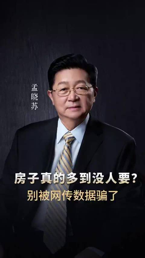 房子真的多到没人要了吗？孟晓苏这样说  ​​​