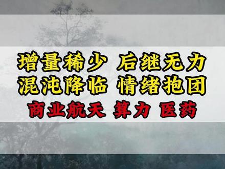 增量稀少后继无力，混沌降临情绪抱团！