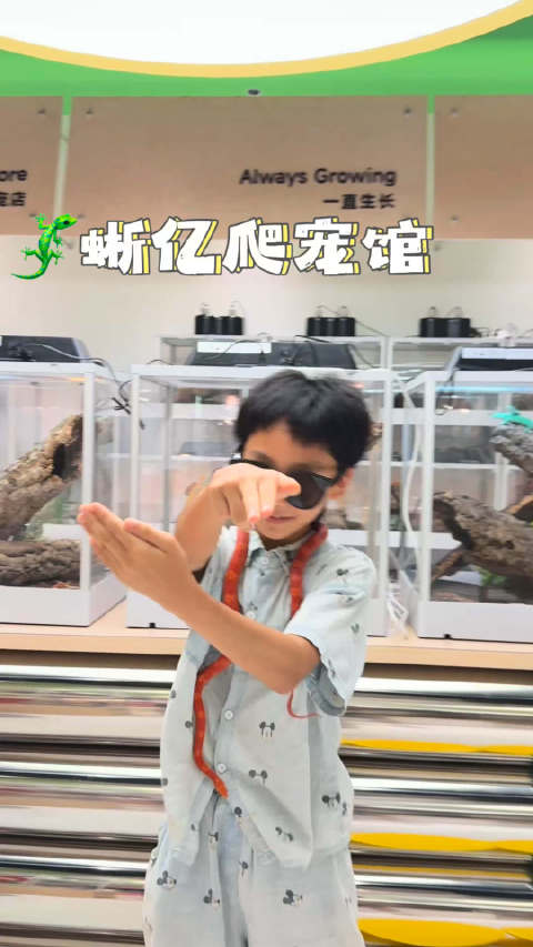 🦎 藏在长安中路的小众遛娃地｜蜥亿爬宠馆周末带俩儿子出门，最怕的就是逛两步就喊累