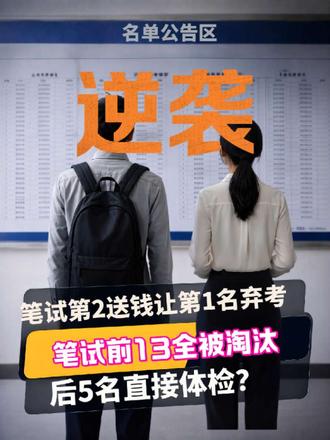 考第一名又能怎么样？ #佛山#雷州#事业单位考试