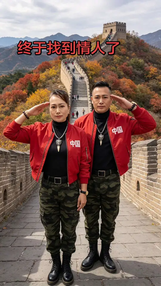 漫步在秋天的长城