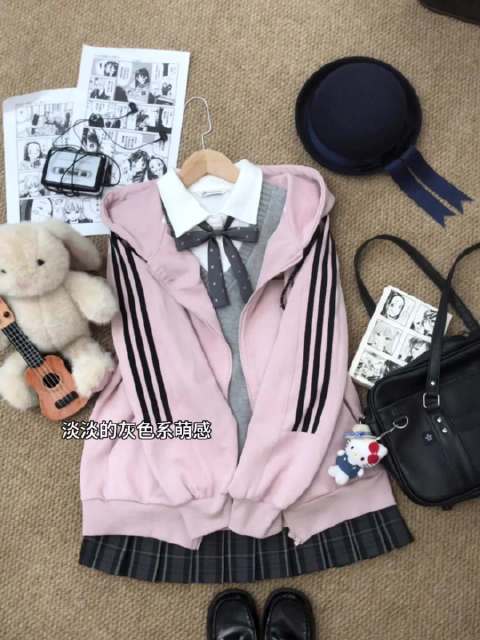 #jk[超话]#  日系叠穿★₊⁺๑!!♪本jk就这样暖暖入冬#今天穿什么# #jk日常# #穿搭#