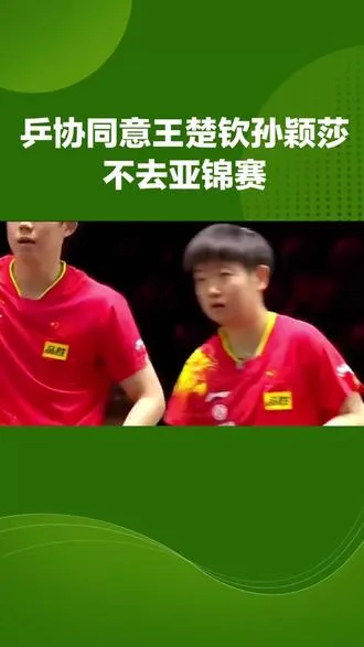 乒协同意王楚钦孙颖莎不去亚锦赛  乒协同意王楚钦孙颖莎不去亚锦赛