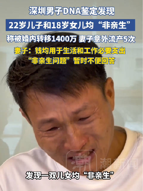 #男子称儿女非亲生妻子转移1472万#【男子称儿女均非亲生，妻子婚内转移1472万元财产并提起离婚诉