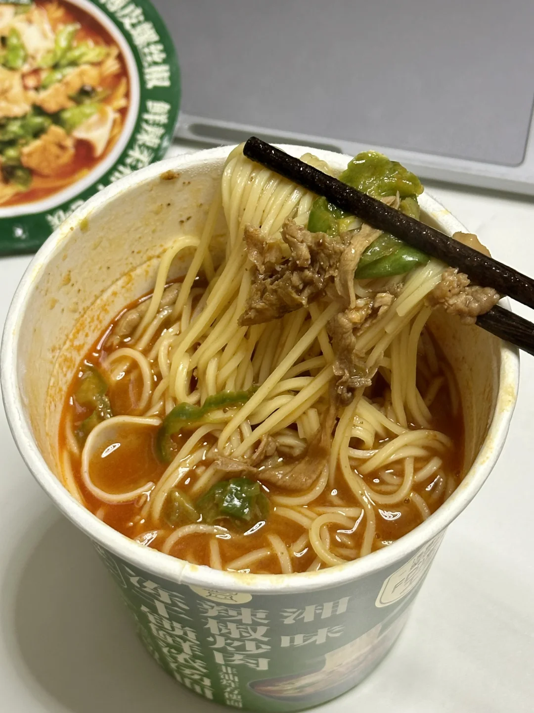 盒马辣椒炒肉汤面！！！好吃要命（湖南人作证！）