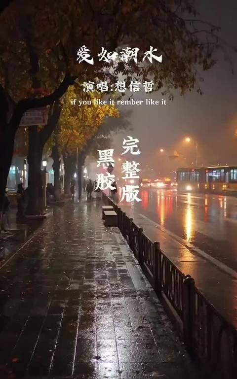 再听《爱如潮水》，才懂李宗盛词里的无奈与深情，原来爱真的可以像潮水一样，将人淹没，无法自拔