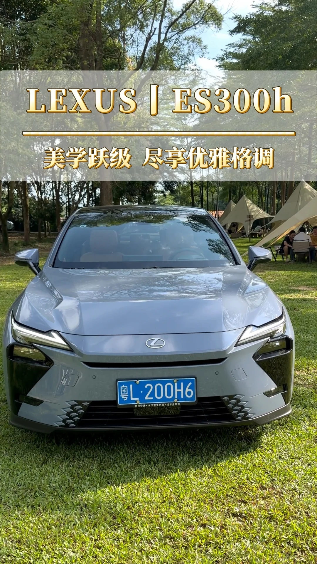 谁懂啊，要是ES纯电版出来了，出去露营，是不是颜值直接拉满了#依然ES超跃ES #雷克萨斯ES #进