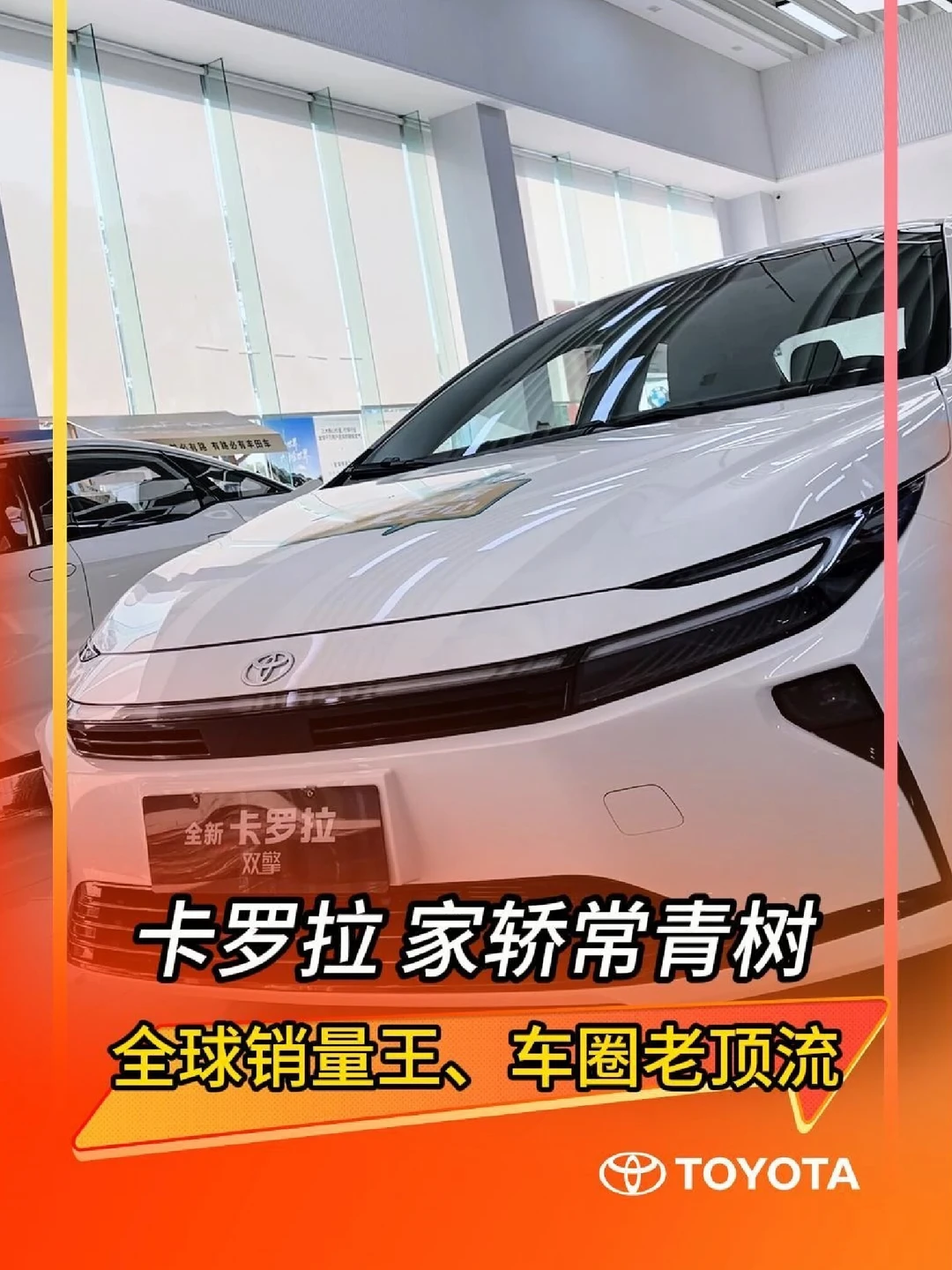 卡罗拉家轿常青树，全球销量王、车圈老顶流