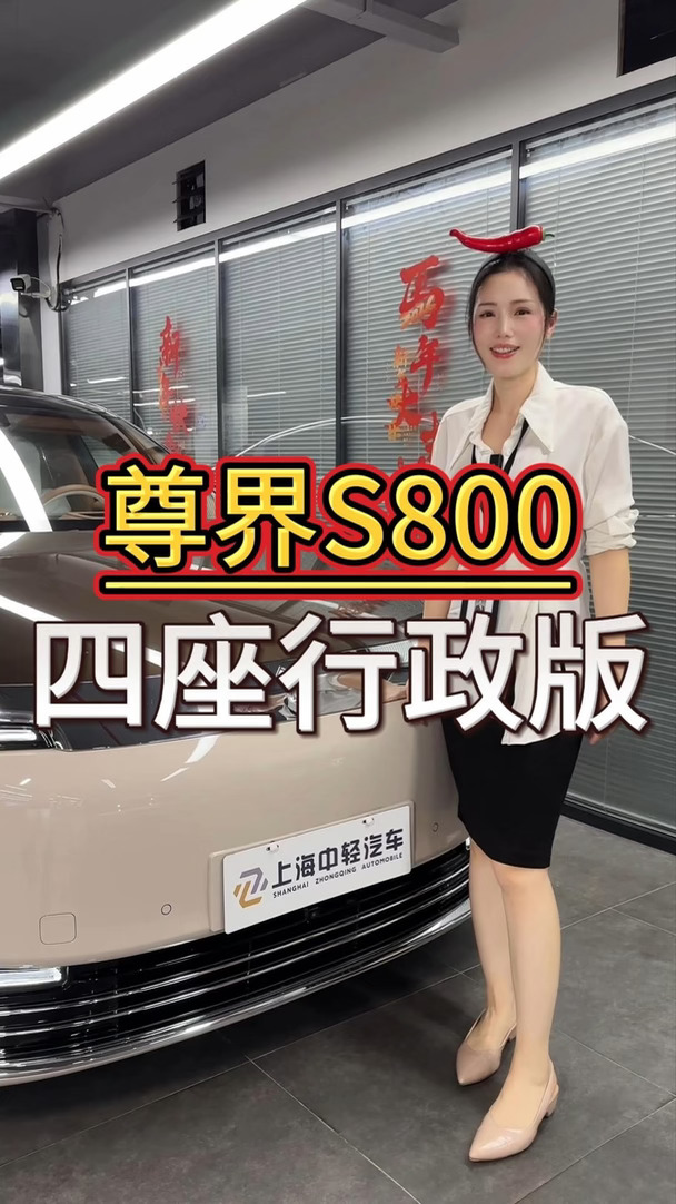 线条舒展气度不凡，属于尊界S800独有的典雅韵味 #尊界S800  #鸿蒙智行  #轿车  #上海二