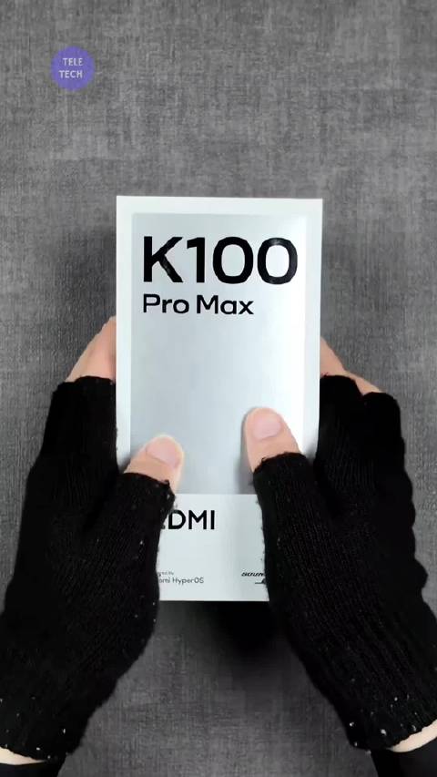 红米K100 Pro Max ASMR开箱，聆听撕膜拆盒的清脆声响，慢慢拿出新机，沉浸式感受这台旗舰