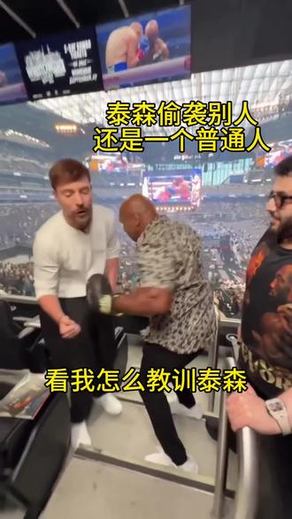 泰森打不过我，就去偷袭别人，泰森不行啊