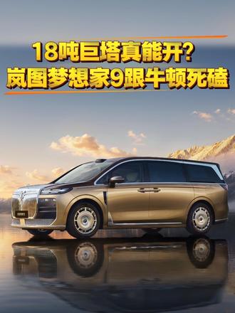 除了岚图谁敢这么干？顶着18吨巨塔还能开，梦想家9实力真硬！
