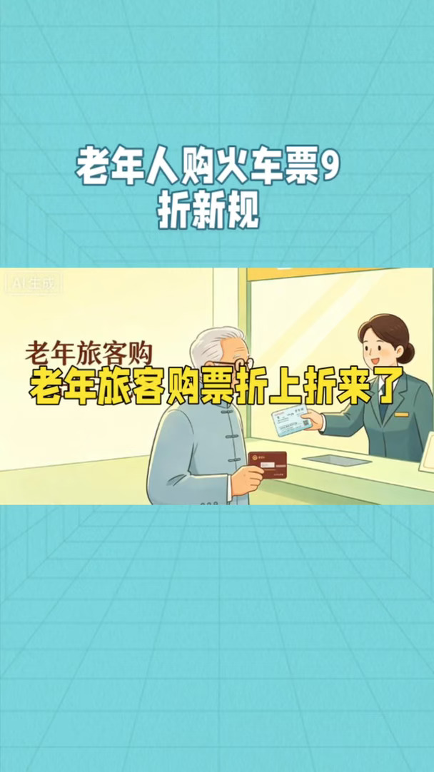 老年人购火车票9折新规