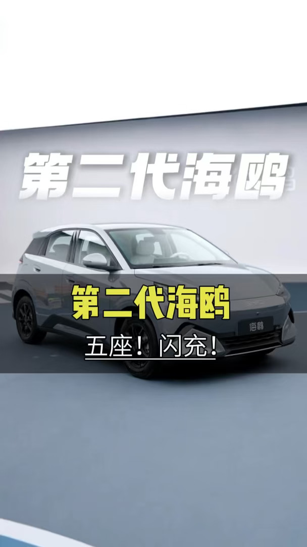 第二代海鸥会是你的菜吗？#让有路的地方就有闪充#闪充一下满电出发#比亚迪海洋万站闪充#比亚迪海鸥