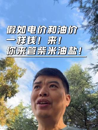 假如电价和油价一样钱！来！你来管柴米油盐！