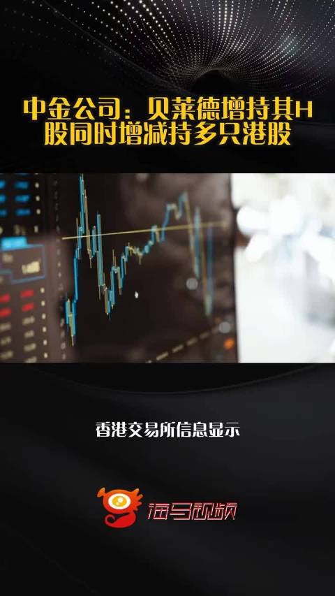 中金公司：贝莱德增持其H股同时增减持多只港股  ​​​