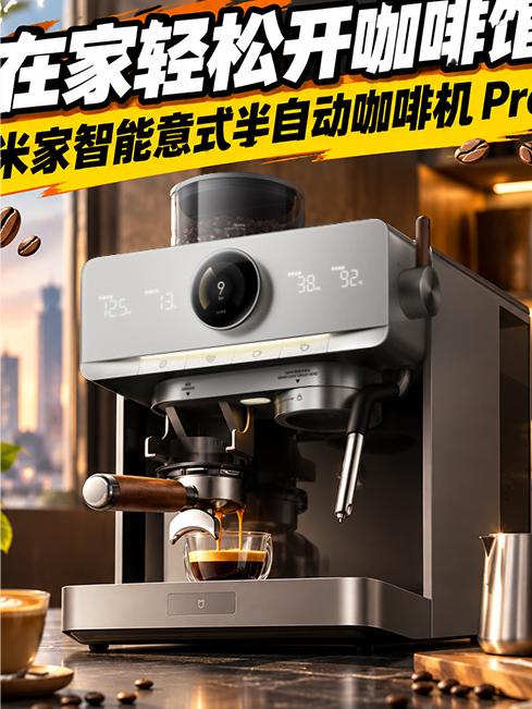 在家轻松开咖啡馆 米家智能意式半自动咖啡机 Pro
